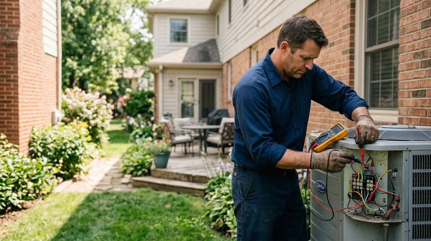 HVAC technician working near Winnetka, CA